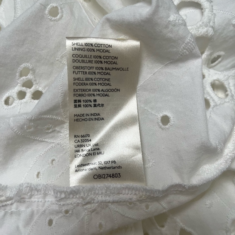 Anthropologie White Mini dress - Picture 5 of 5